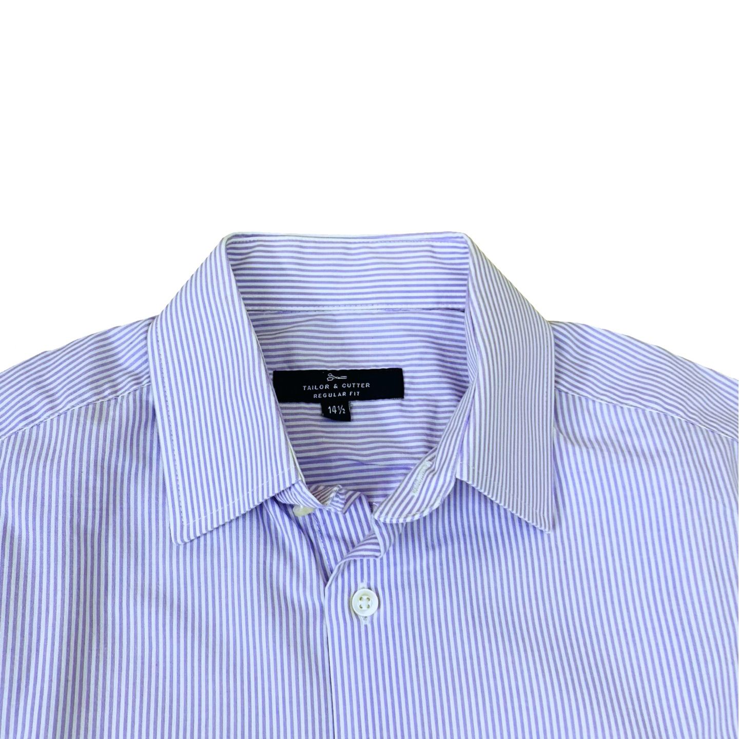 Tailor & cuter Purple small line stripe Small  Chest 18"