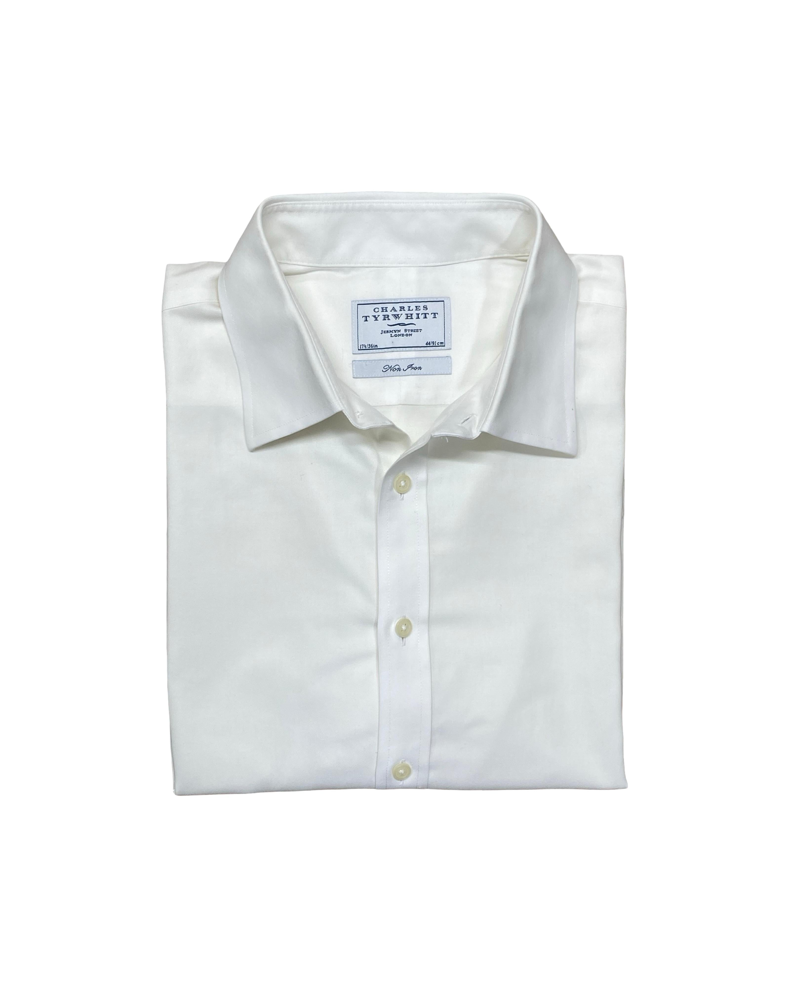 Charles Tyrwhitt White Shirt | XL | Chest 26.5”