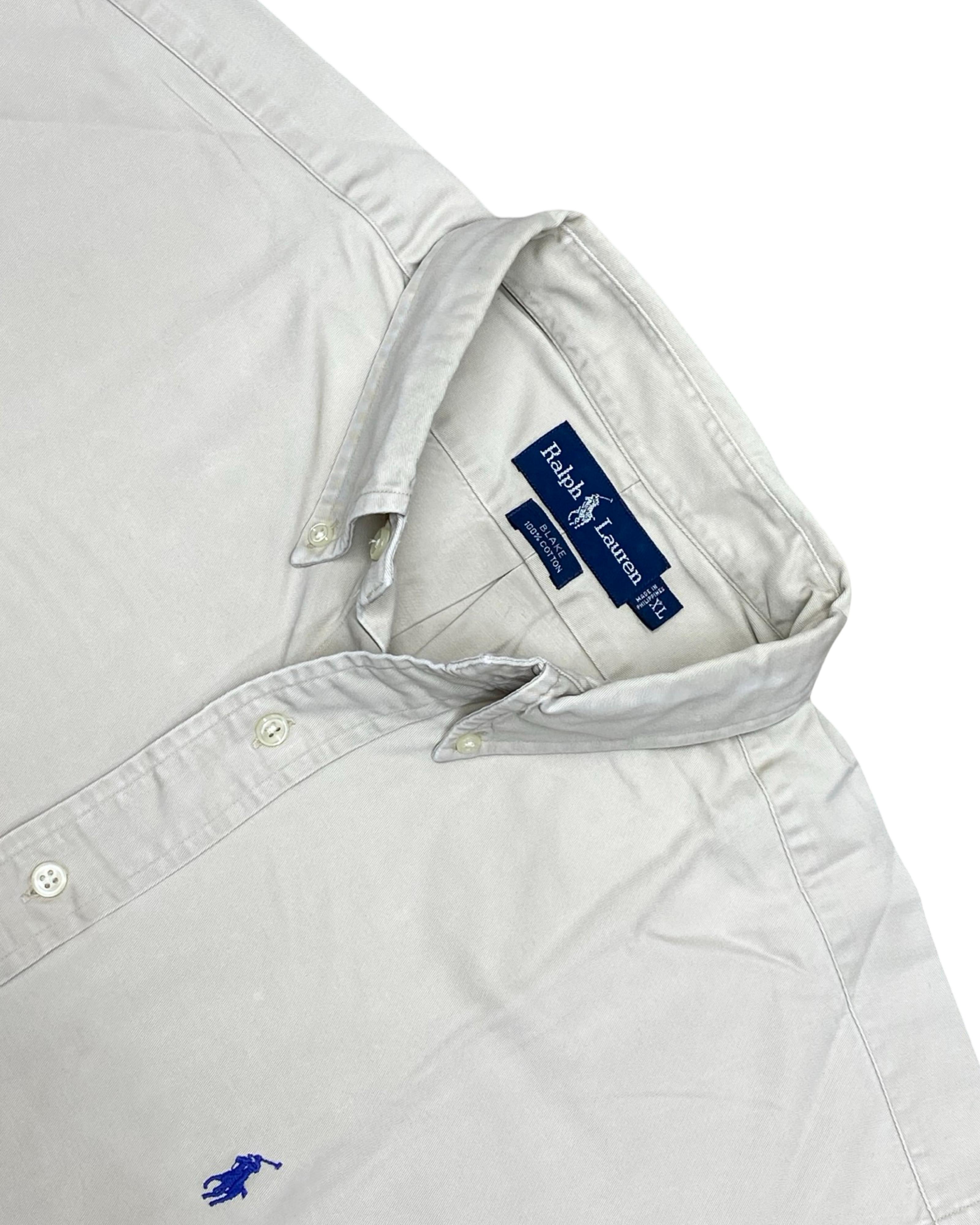Ralph Lauren White Long-Sleeve Shirt | XXL | Chest 28.5”