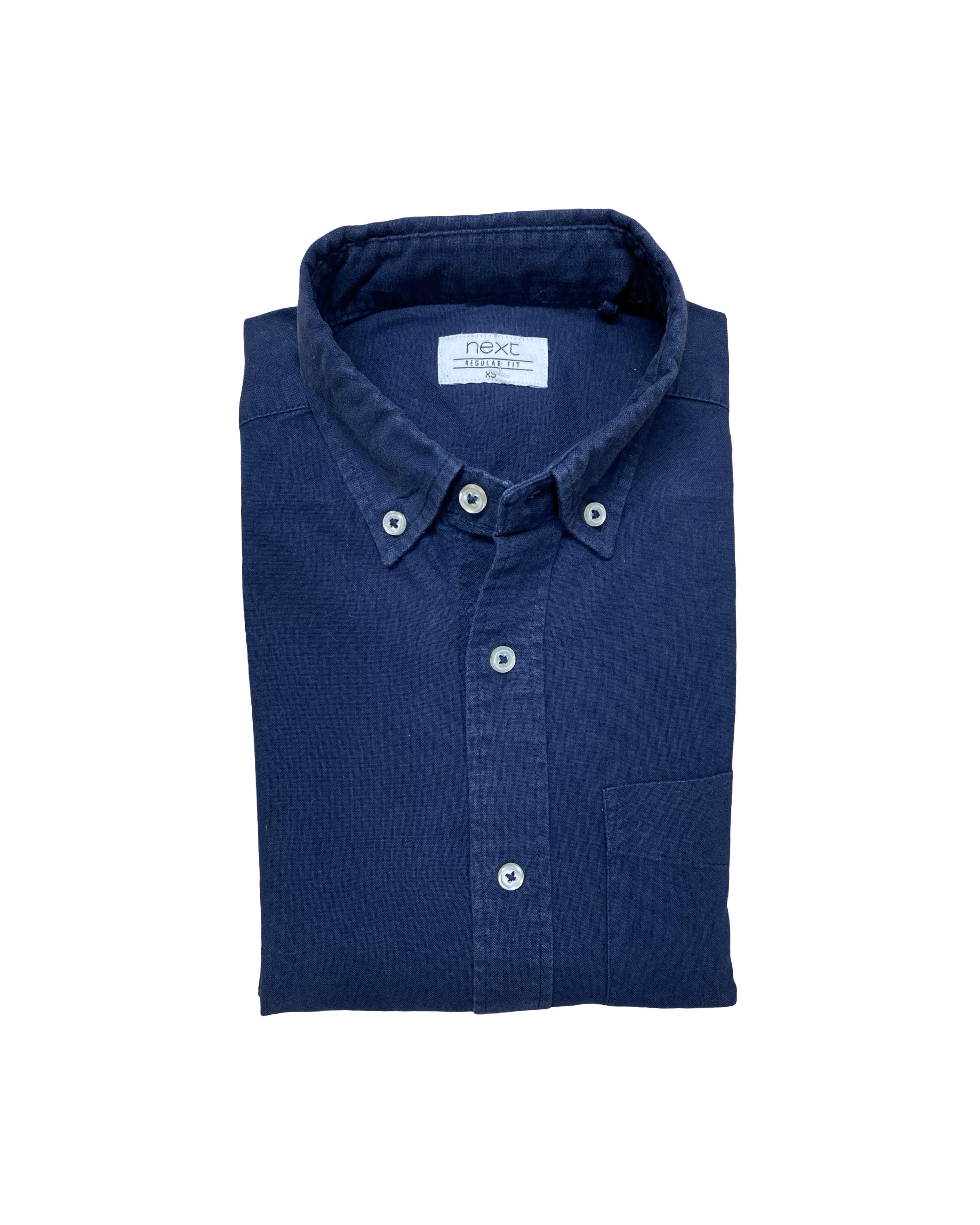 Next Navy Casual Shirt | Small | Chest 19”