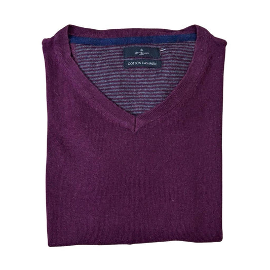 Jeff Banks - Cotton Cashmere Burgundy  Medium