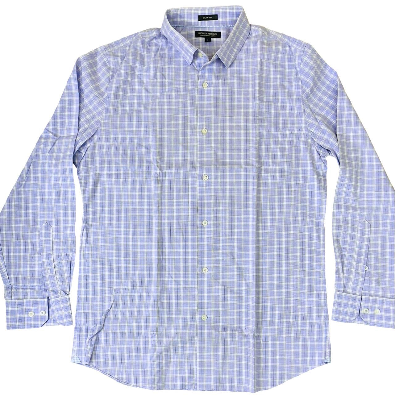 Banana Republic - Purple Check - Chest 22.5”