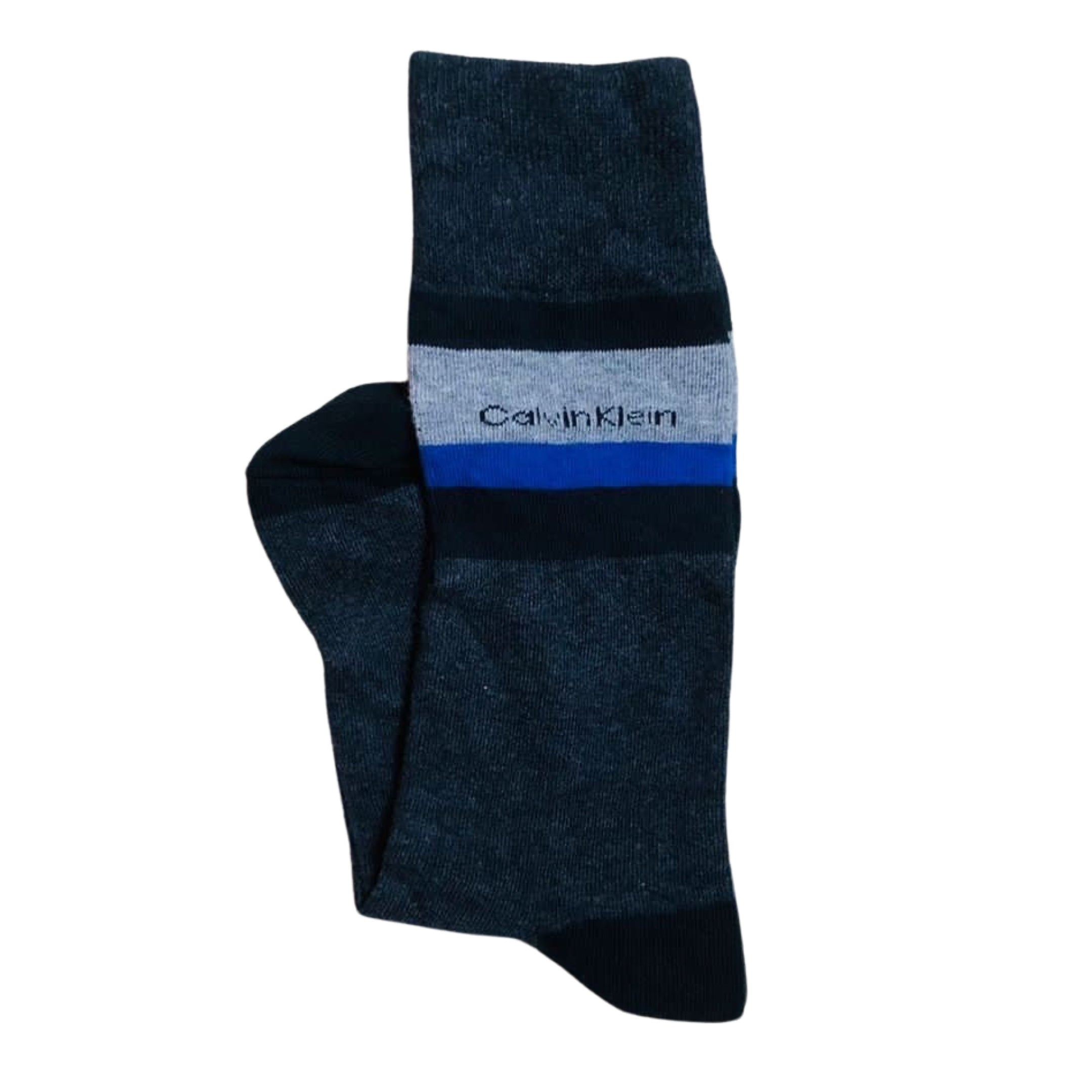 CK - Grey Blue Black Stripes Socks