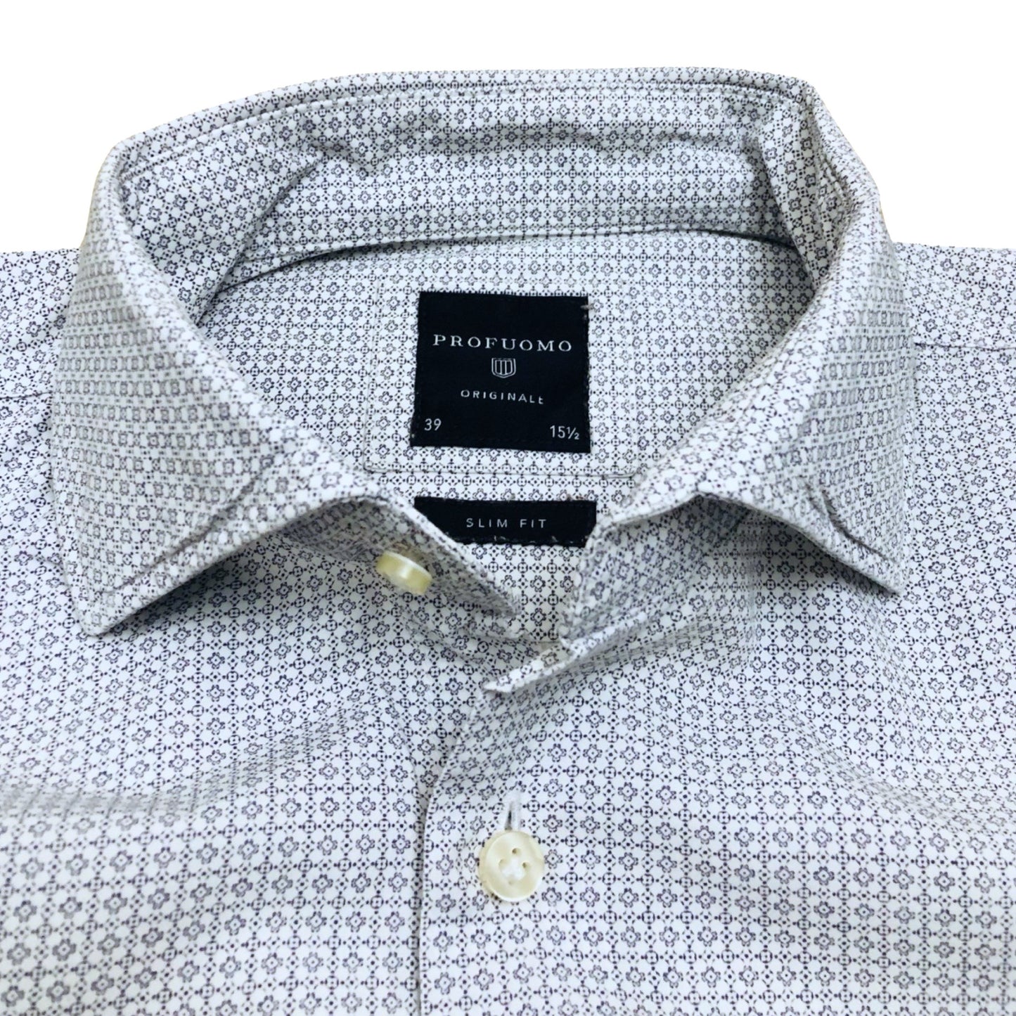 Profuomo Grey Printed Medium