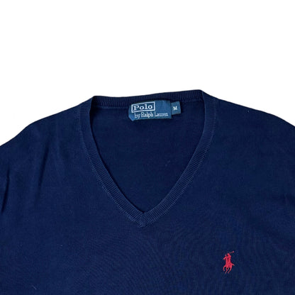 Ralph Lauren Dark Blue V-Neck | Medium