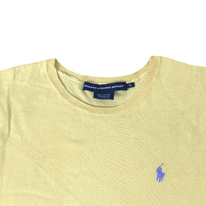 Ralph Lauren Pale Yellow Crew Neck | Medium