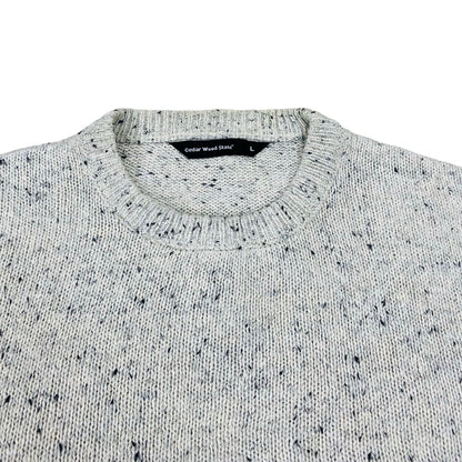 Cedarwood State Oatmeal Textured Crew Neck | Medium