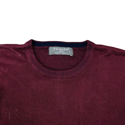 Primark Burgundy Crew Neck | Small