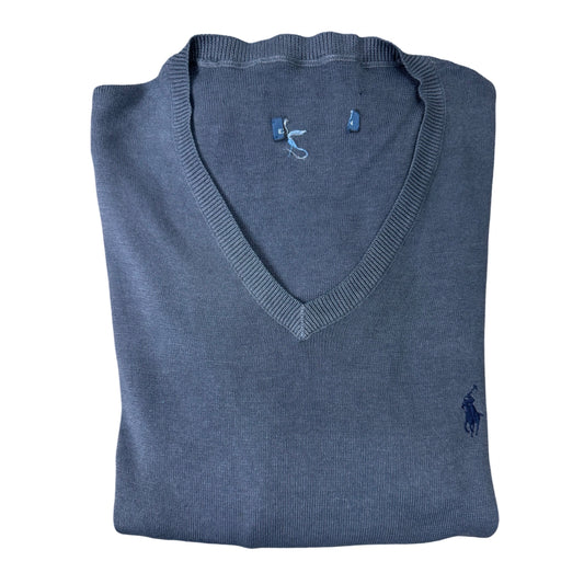 Ralph Lauren Grey V-Neck  | Small