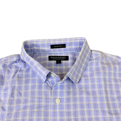 Banana Republic - Purple Check - Chest 22.5”