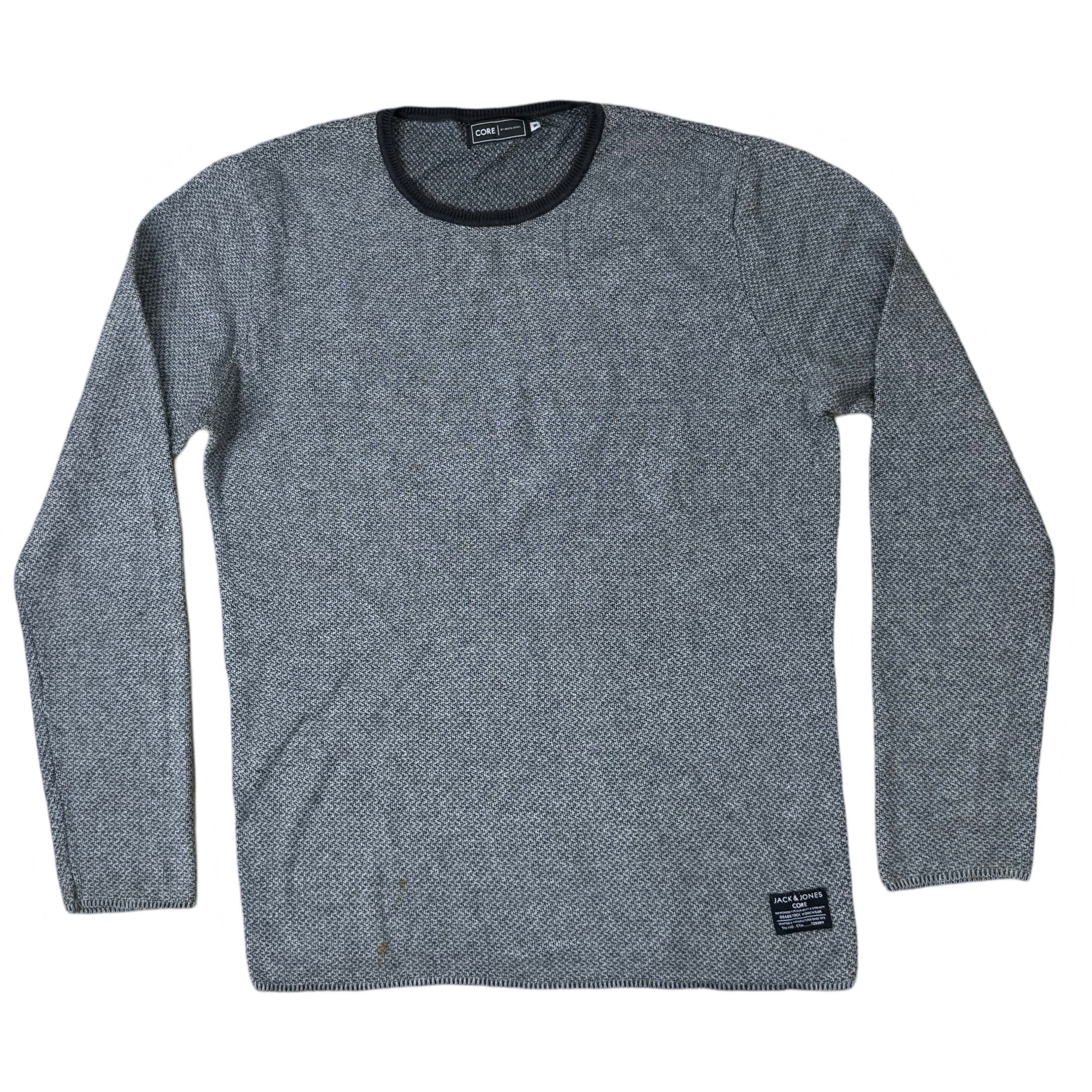 Jack & Jones Grey Micro Knit | Medium