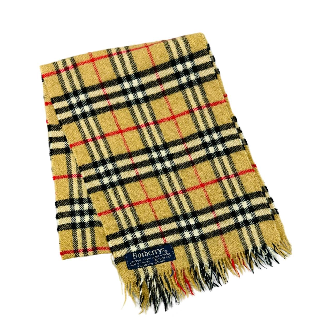 Burberry Khaki Nova Check Scarf | Small (0039)