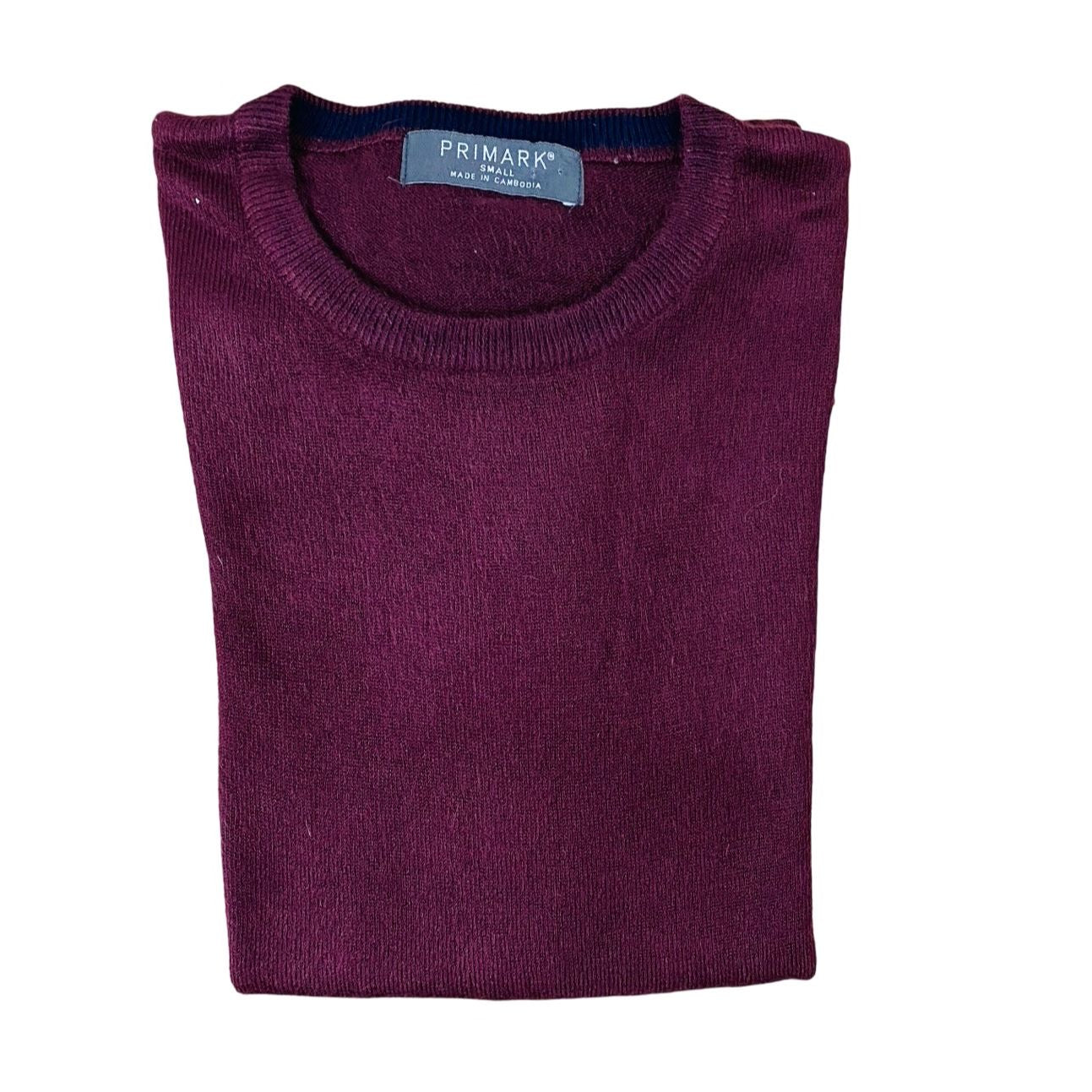 Primark Burgundy Crew Neck | Small