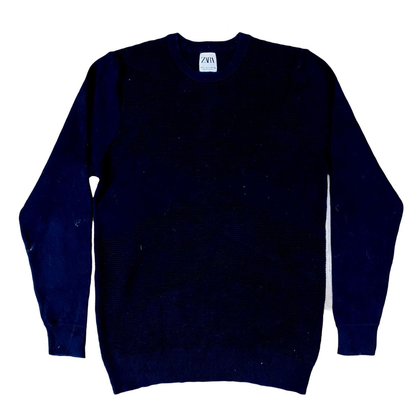 Zara Man Black Crew Neck | Small