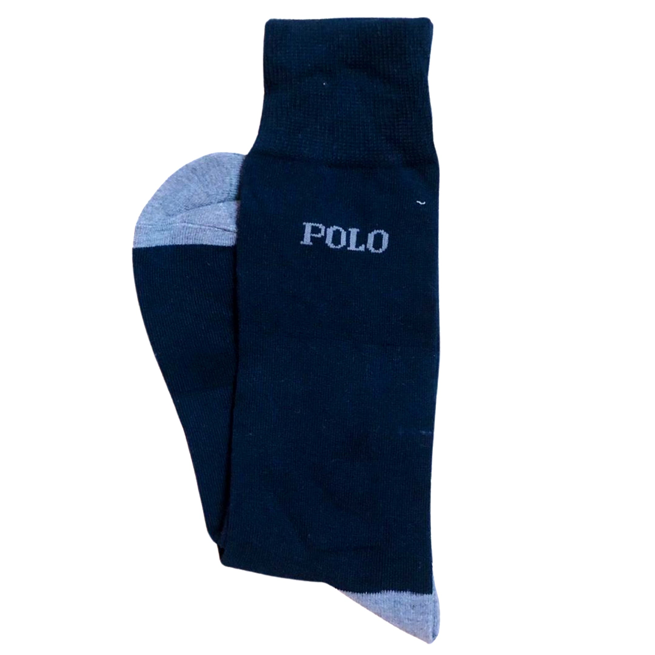 Polo Socks - Navy Blue & Grey Toe – WorkmenWear.pk