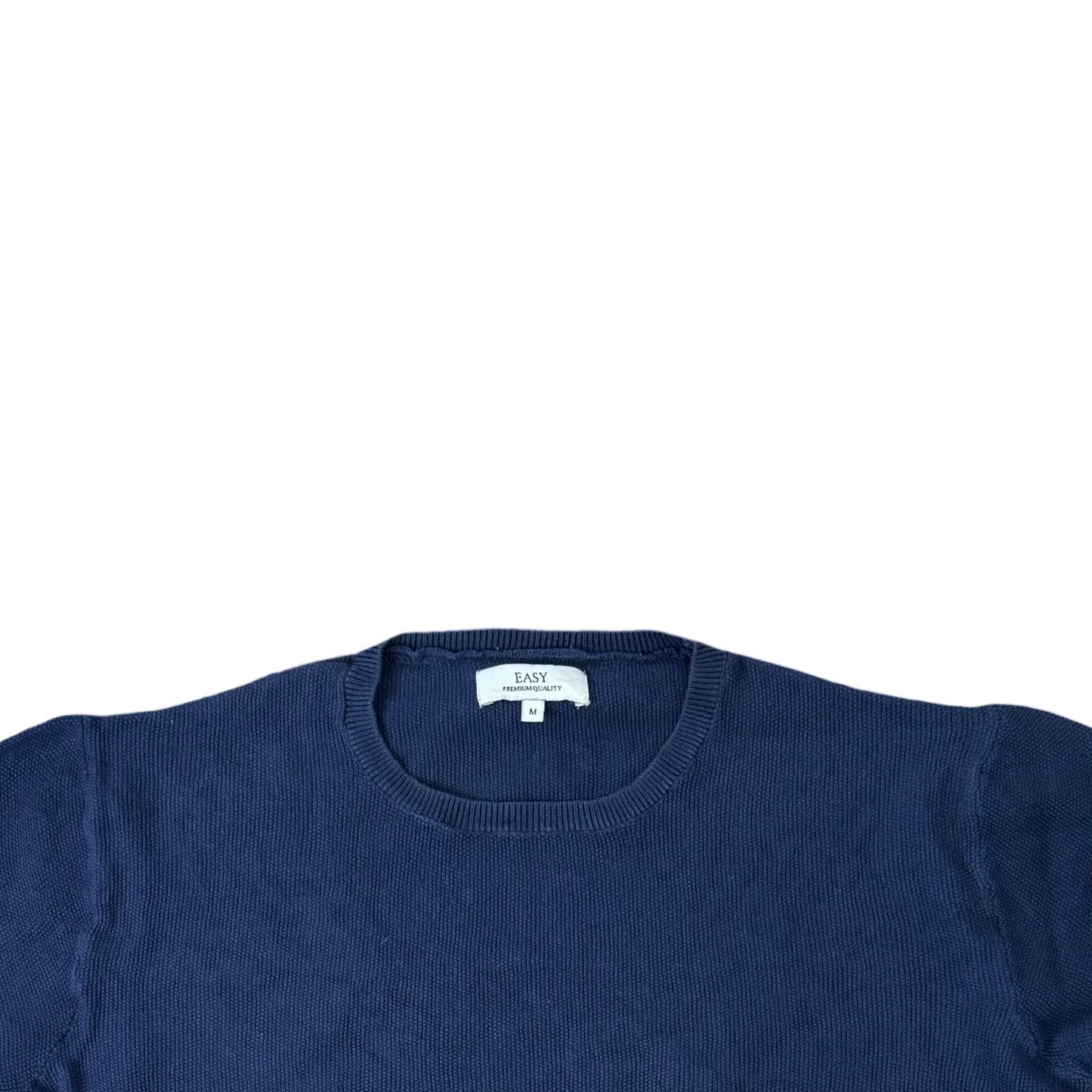 Easy Blue Micro Knit Crew Neck | Medium