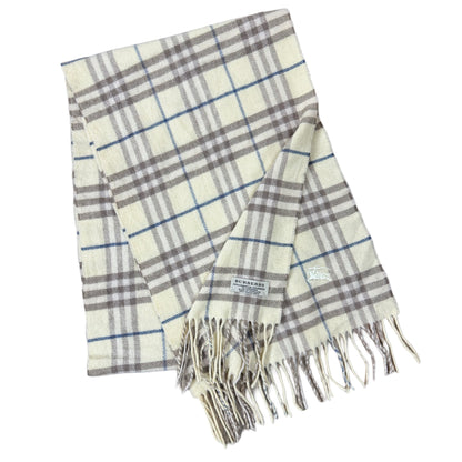 Burberry Offwhite/Brown Check Lambswool