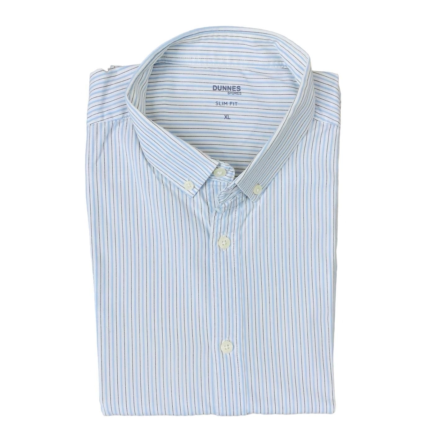 Dunnes - Blue Pinstripes - Chest 23.5”