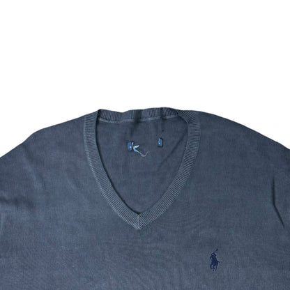 Ralph Lauren Grey V-Neck  | Small