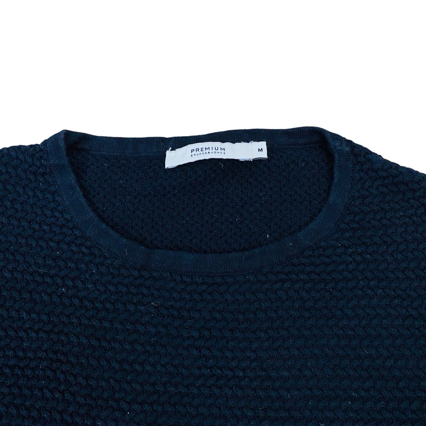 Jack & Jones Black Micro-Knitted | Medium