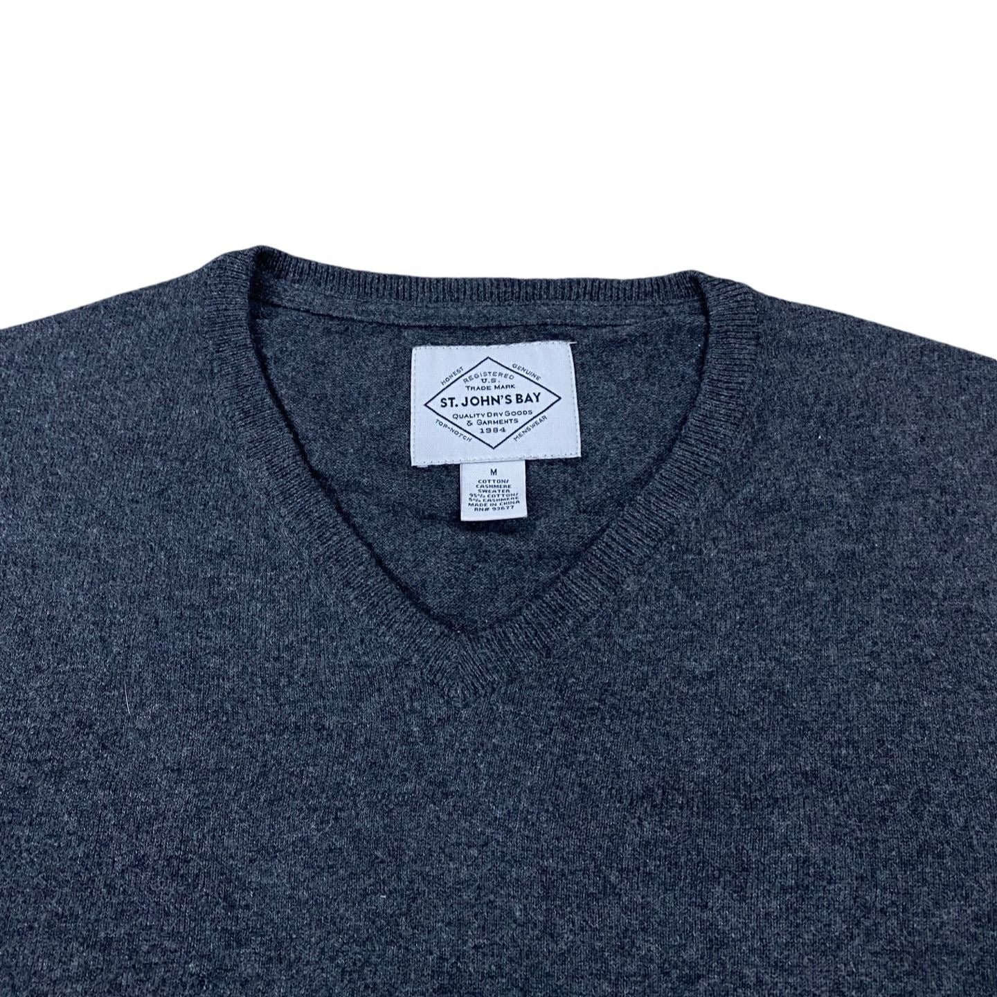 St. John’s Bay Charcoal V-Neck | Medium