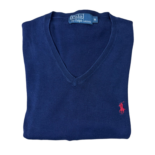 Ralph Lauren Dark Blue V-Neck | Medium