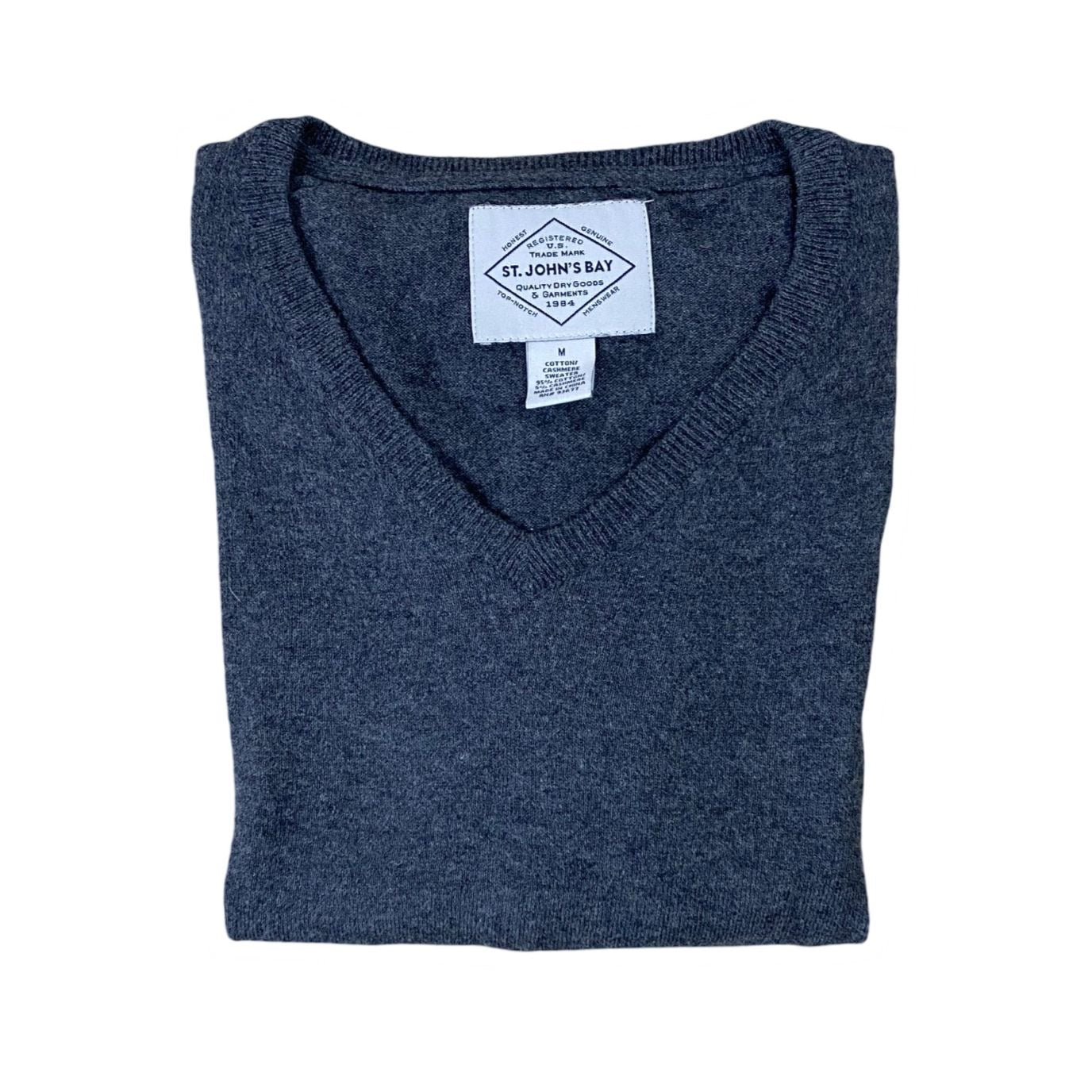 St. John’s Bay Charcoal V-Neck | Medium