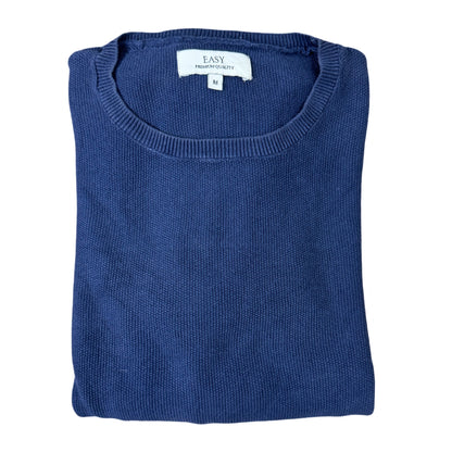 Easy Blue Micro Knit Crew Neck | Medium