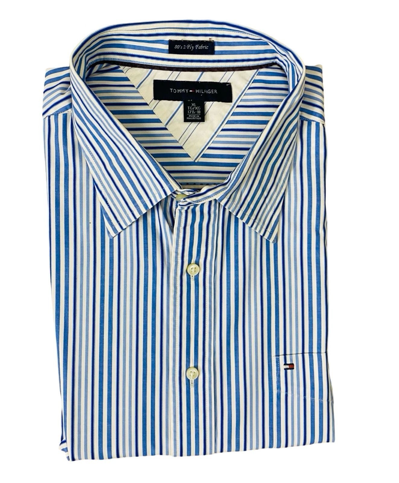 T-H Blue Stripe large  Chest 25.5”