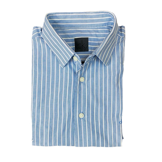 C-K  Sky Blue stripes Medium  Chest 21.5”