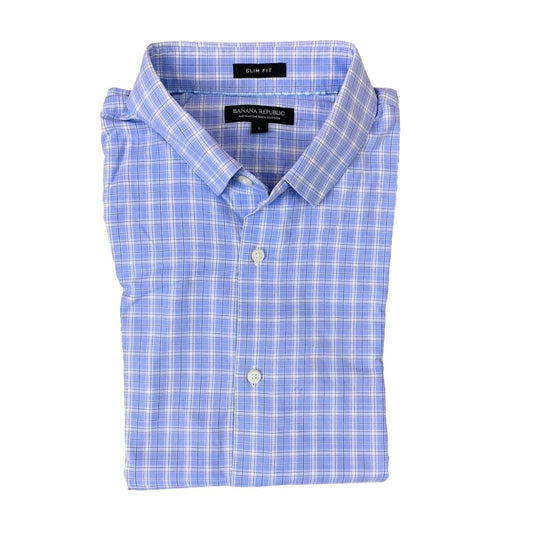 Banana Republic - Purple Check - Chest 22.5”