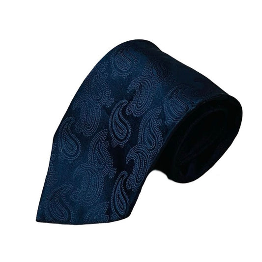 Pierre Cardin - Black Self-Paisley Pattern