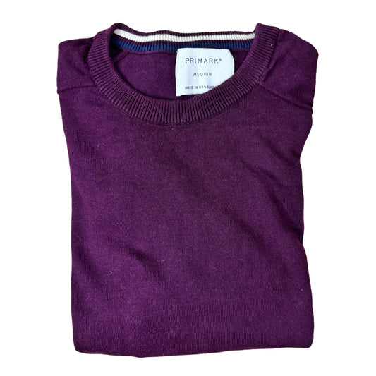 Primark Burgundy Crew Neck | Medium