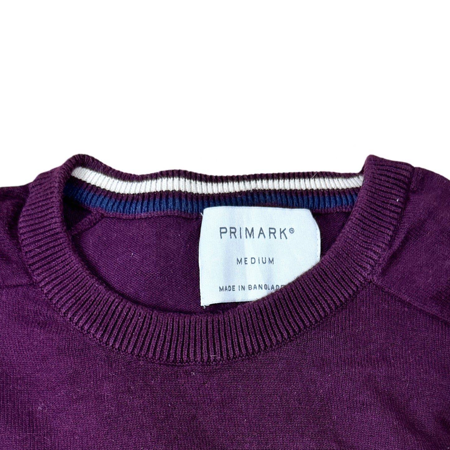 Primark Burgundy Crew Neck | Medium