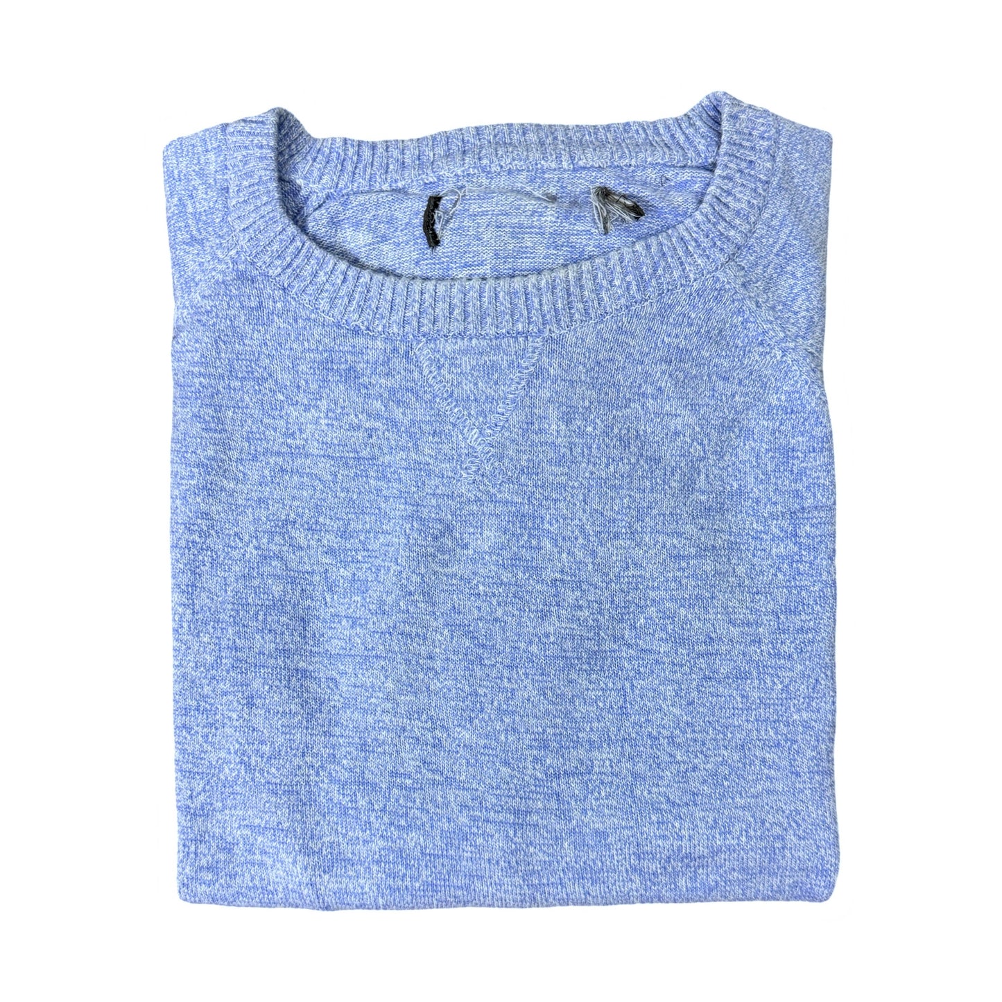 Primark Ice Blue Textured Crew Neck | Small/Medium