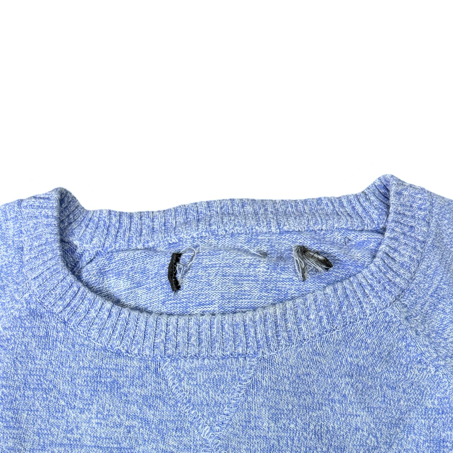 Primark Ice Blue Textured Crew Neck | Small/Medium