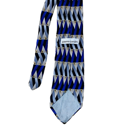 Pierre Cardin - Blue Geometric Pattern