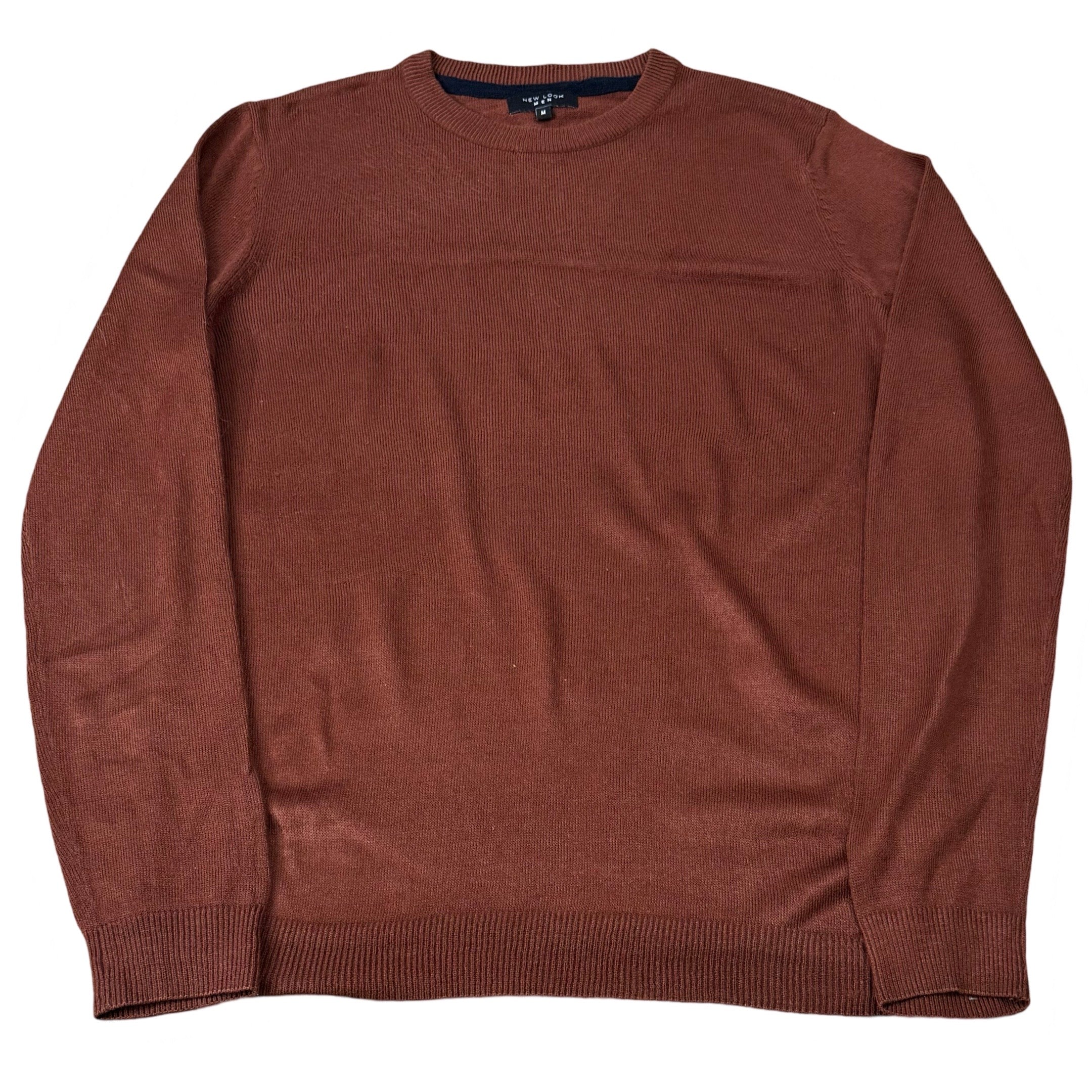 New Look Rust Knitted Crew Neck | Medium