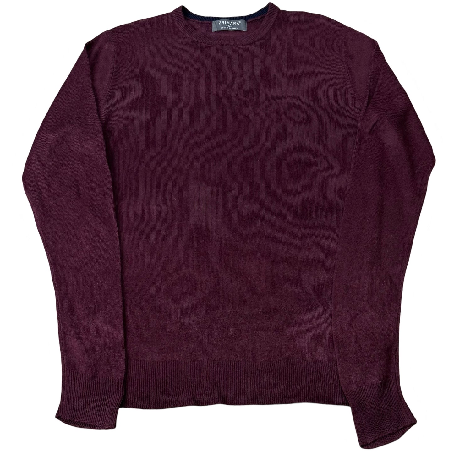 Primark Burgundy Crew Neck | Small