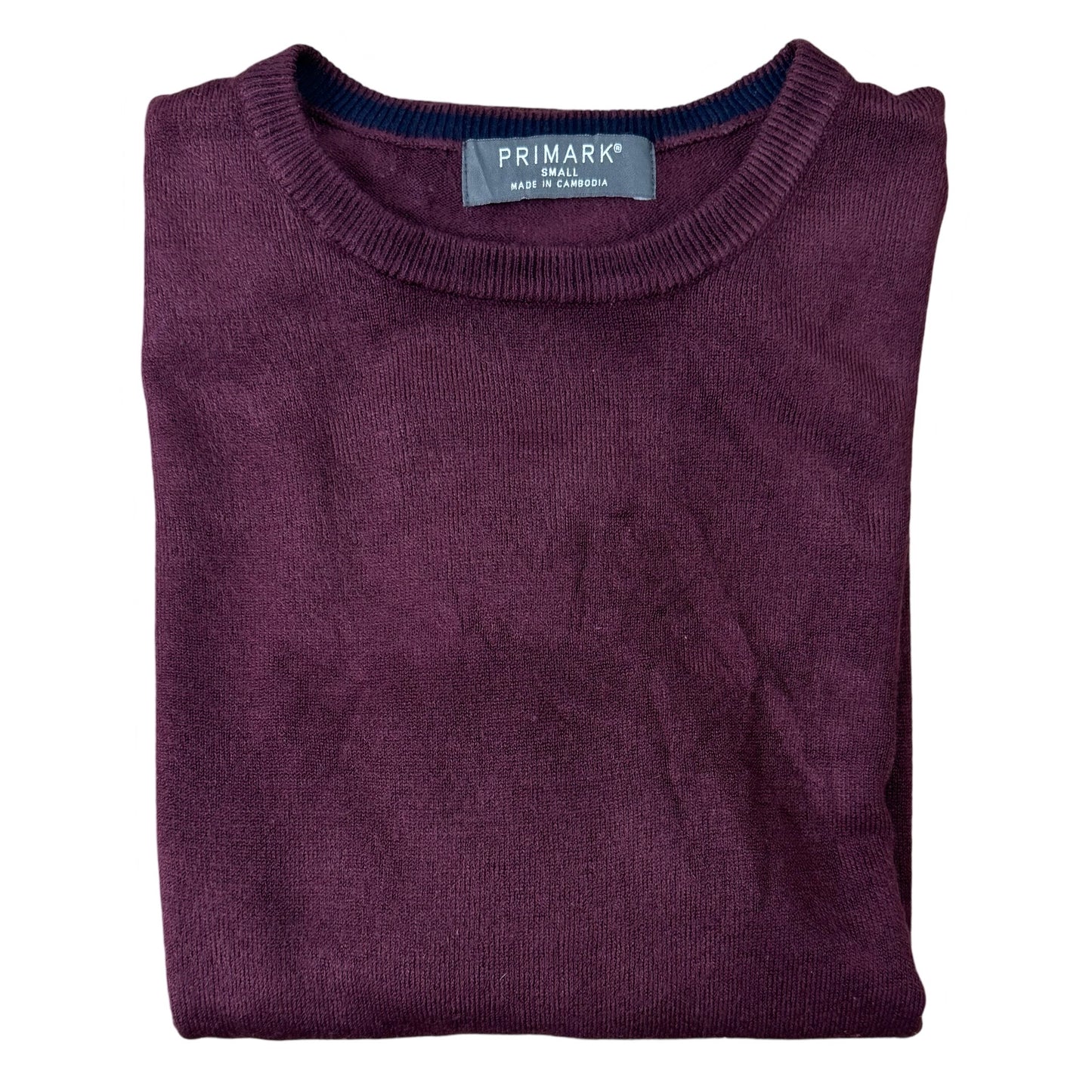 Primark Burgundy Crew Neck | Small