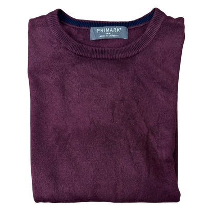 Primark Burgundy Crew Neck | Small