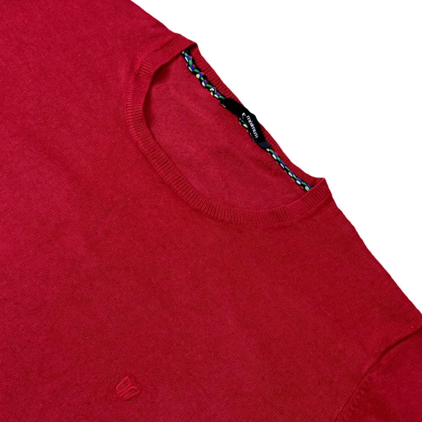 Minimum Red Crew Neck | Medium