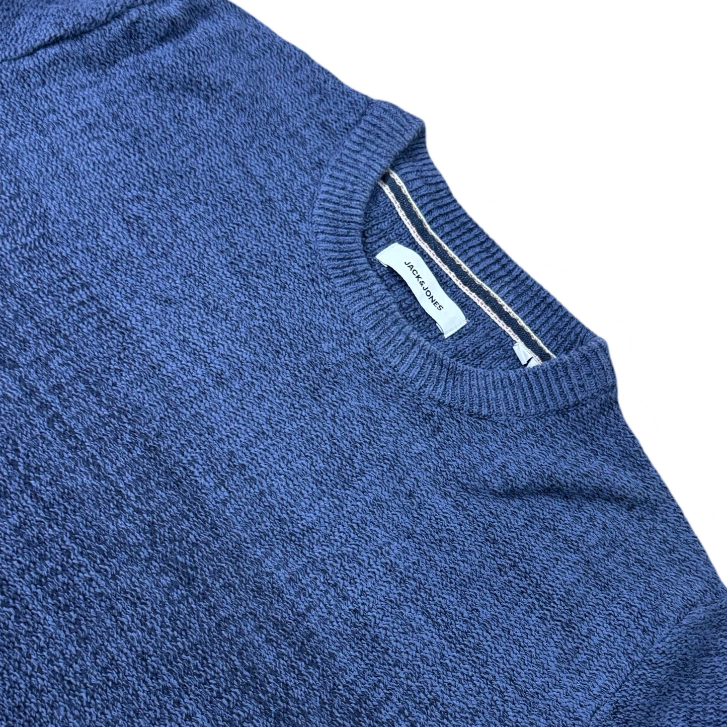 Jack & Jones Blue Gradient Knitted Crew Neck | Small