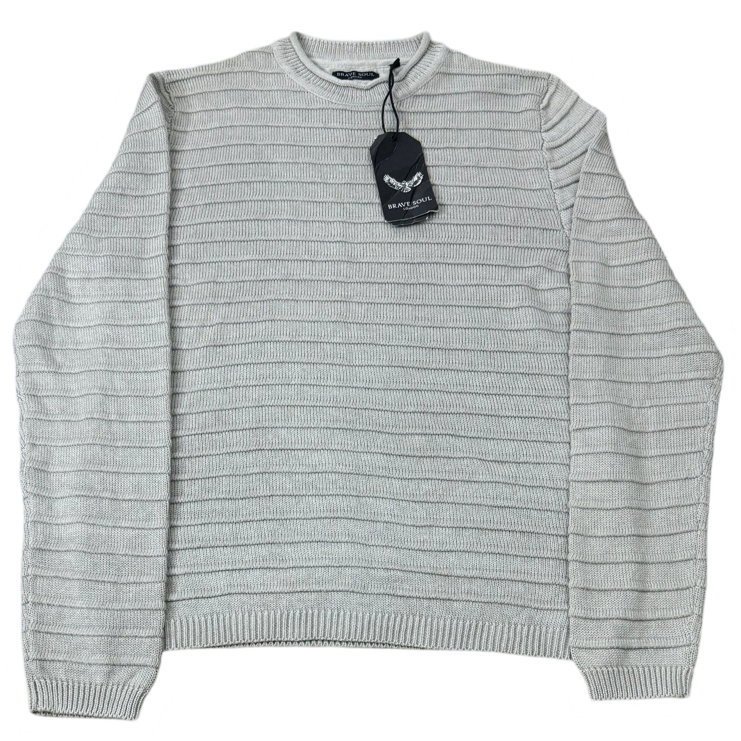 Brave Soul Fawn Knitted Crew Neck | Small (TAGGED)