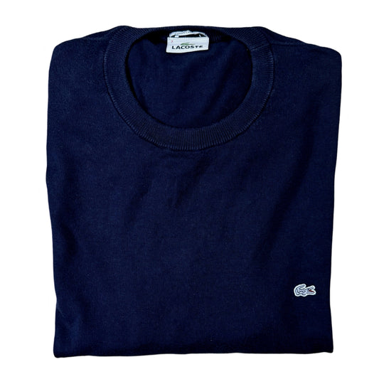 Lacoste Navy Crew Neck | Large