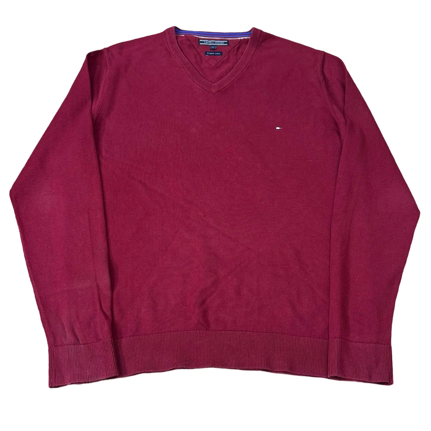 Tommy Hilfiger Red V-Neck | M/L