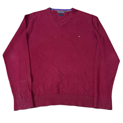 Tommy Hilfiger Red V-Neck | M/L