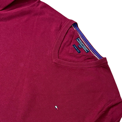 Tommy Hilfiger Red V-Neck | M/L