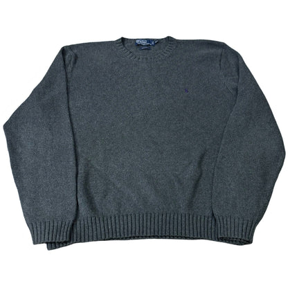 Ralph Lauren Grey Knitted Crew Neck | XL