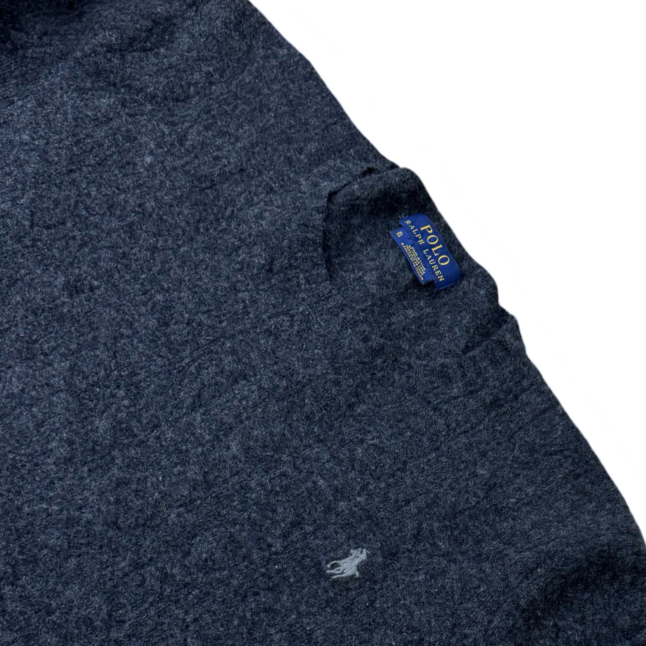 Ralph Lauren Charcoal Grey Merino Wool Crew Neck | Medium